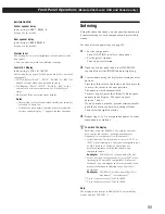 Preview for 55 page of Sony STR-DA90ESG Operating Instructions Manual