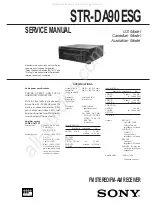 Предварительный просмотр 1 страницы Sony STR-DA90ESG Service Manual