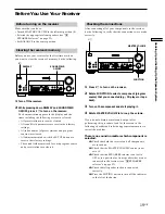 Preview for 19 page of Sony STR-DB925 Operating Instructions Manual