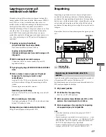 Предварительный просмотр 207 страницы Sony STR-DB925 Operating Instructions Manual