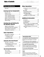 Preview for 3 page of Sony STR-DE1075 - Fm Stereo/fm-am Receiver Operating Instructions Manual