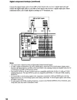 Preview for 10 page of Sony STR-DE1075 - Fm Stereo/fm-am Receiver Operating Instructions Manual