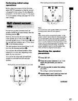 Preview for 17 page of Sony STR-DE1075 - Fm Stereo/fm-am Receiver Operating Instructions Manual