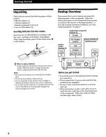 Предварительный просмотр 4 страницы Sony STR-DE135 Operating Instructions Manual