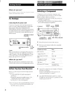 Предварительный просмотр 8 страницы Sony STR-DE325 User Manual Addendum Operating Instructions Manual