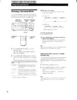 Предварительный просмотр 14 страницы Sony STR-DE325 User Manual Addendum Operating Instructions Manual