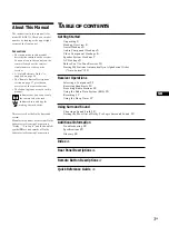 Предварительный просмотр 3 страницы Sony STR-DE335 - Fm Stereo/fm-am Receiver Operating Instructions Manual