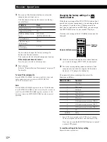 Предварительный просмотр 12 страницы Sony STR-DE335 - Fm Stereo/fm-am Receiver Operating Instructions Manual