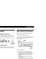 Preview for 9 page of Sony STR-DE345 - Fm Stereo/fm-am Receiver Operating Instructions Manual