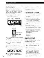 Preview for 93 page of Sony STR-DE375 Operating Instructions Manual