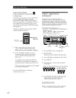 Предварительный просмотр 29 страницы Sony STR-DE405 Instruction & Operation Manual