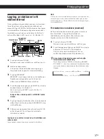 Предварительный просмотр 110 страницы Sony STR-DE435 Operating Instructions Manual