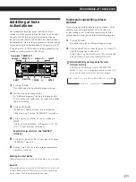 Предварительный просмотр 141 страницы Sony STR-DE435 Operating Instructions Manual