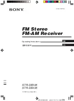 Sony STR-DE495 Operating Instructions Manual preview