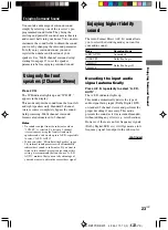 Preview for 23 page of Sony STR-DE495 Operating Instructions Manual