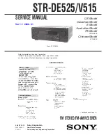 Sony STR-DE525 Service Manual preview