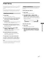 Предварительный просмотр 41 страницы Sony STR-DE675 - Fm Stereo/fm-am Receiver Operating Instructions Manual