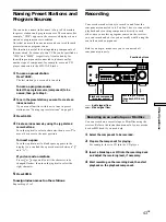 Предварительный просмотр 43 страницы Sony STR-DE675 - Fm Stereo/fm-am Receiver Operating Instructions Manual