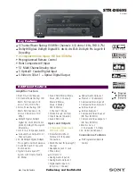 Sony STR-DE695 - Fm Stereo/fm-am Receiver Specifications предпросмотр