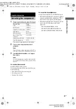 Предварительный просмотр 23 страницы Sony STR-DE698 - A/v Receiver Operating Instructions Manual