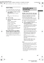 Предварительный просмотр 25 страницы Sony STR-DE698 - A/v Receiver Operating Instructions Manual