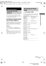 Предварительный просмотр 31 страницы Sony STR-DE698 - A/v Receiver Operating Instructions Manual