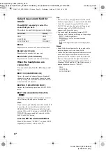 Предварительный просмотр 34 страницы Sony STR-DE698 - A/v Receiver Operating Instructions Manual