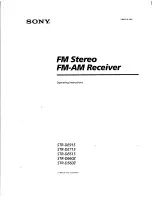 Sony STR-DE715 - Fm Stereo/fm-am Receiver Operating Instructions Manual предпросмотр