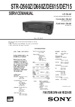 Preview for 1 page of Sony STR-DE715 - Fm Stereo/fm-am Receiver Service Manual