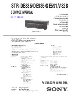 Sony STR-DE835 Service Manual preview