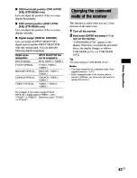 Предварительный просмотр 43 страницы Sony STR-DE895 - Fm Stereo/fm-am Receiver Operating Instructions Manual