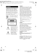 Предварительный просмотр 2 страницы Sony STR-DE897 Operating Instructions Manual