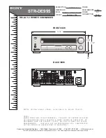 Предварительный просмотр 1 страницы Sony STR-DE995 - Fm Stereo/fm-am Receiver Dimensional Information