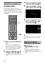 Предварительный просмотр 64 страницы Sony STR-DG1100 Operating Instructions Manual