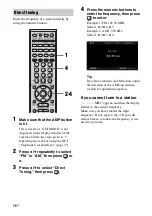 Предварительный просмотр 76 страницы Sony STR-DG1100 Operating Instructions Manual