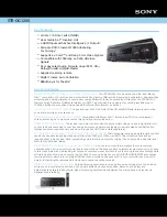 Sony STR-DG1200 Specifications preview