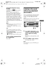 Preview for 31 page of Sony STR-DG300 Operating Instructions Manual