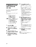 Preview for 36 page of Sony STR-DG600 - Multi Channel Av Receiver Operating Instructions Manual