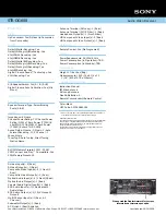 Preview for 2 page of Sony STR-DG600 - Multi Channel Av Receiver Specifications