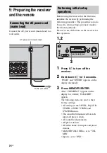 Предварительный просмотр 26 страницы Sony STR-DG710 Operating Instructions Manual