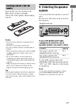 Предварительный просмотр 27 страницы Sony STR-DG710 Operating Instructions Manual