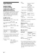 Предварительный просмотр 82 страницы Sony STR-DG710 Operating Instructions Manual