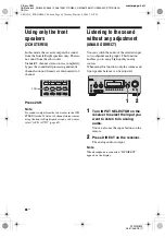 Preview for 66 page of Sony STR-DG800 Operating Instructions Manual