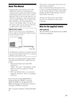 Preview for 3 page of Sony STR-DG810 Operating Instructions Manual