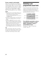 Preview for 54 page of Sony STR-DG810 Operating Instructions Manual