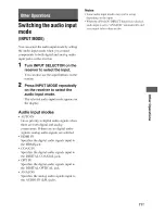 Preview for 71 page of Sony STR-DG810 Operating Instructions Manual