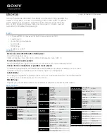 Sony STR-DH130 Specifications preview