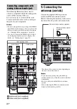 Предварительный просмотр 22 страницы Sony STR DH500 - A/V Receiver Operating Instructions Manual