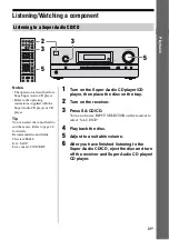 Предварительный просмотр 31 страницы Sony STR DH500 - A/V Receiver Operating Instructions Manual