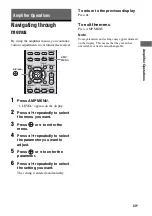 Предварительный просмотр 33 страницы Sony STR DH500 - A/V Receiver Operating Instructions Manual